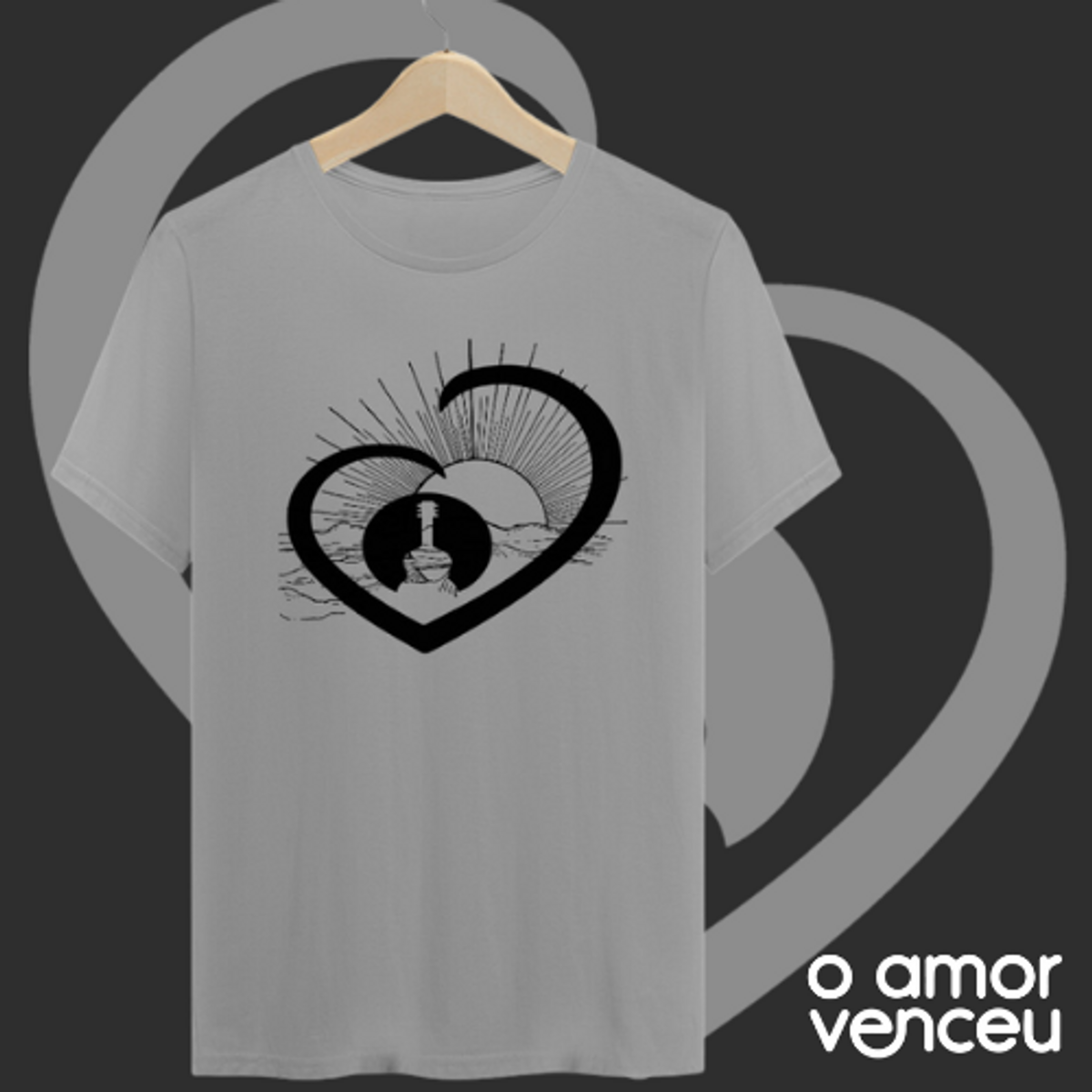 Nome do produto: Camiseta Quality Amor Venceu Versões