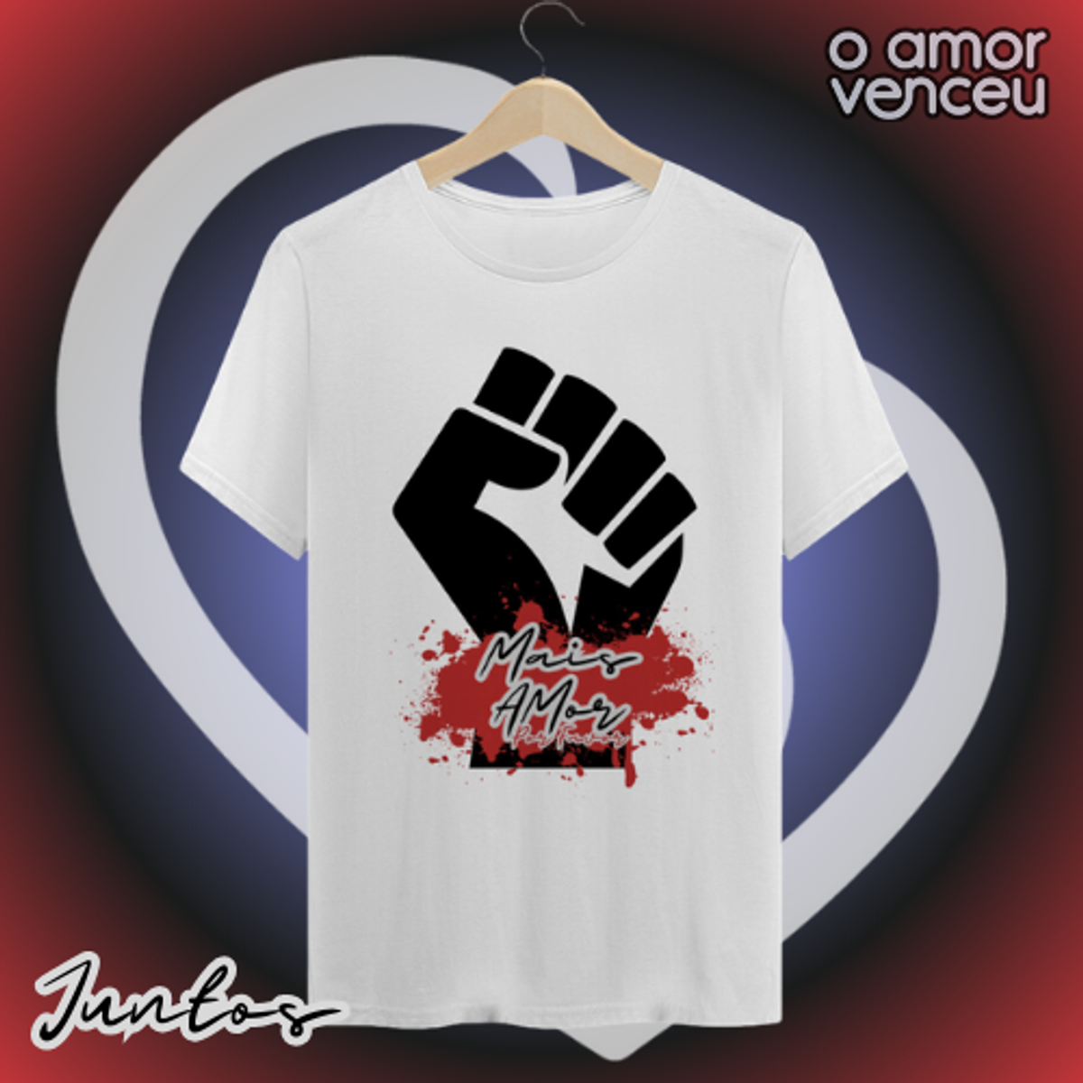 Nome do produto: Camiseta Quality Mais Amor Por Favor Juntos