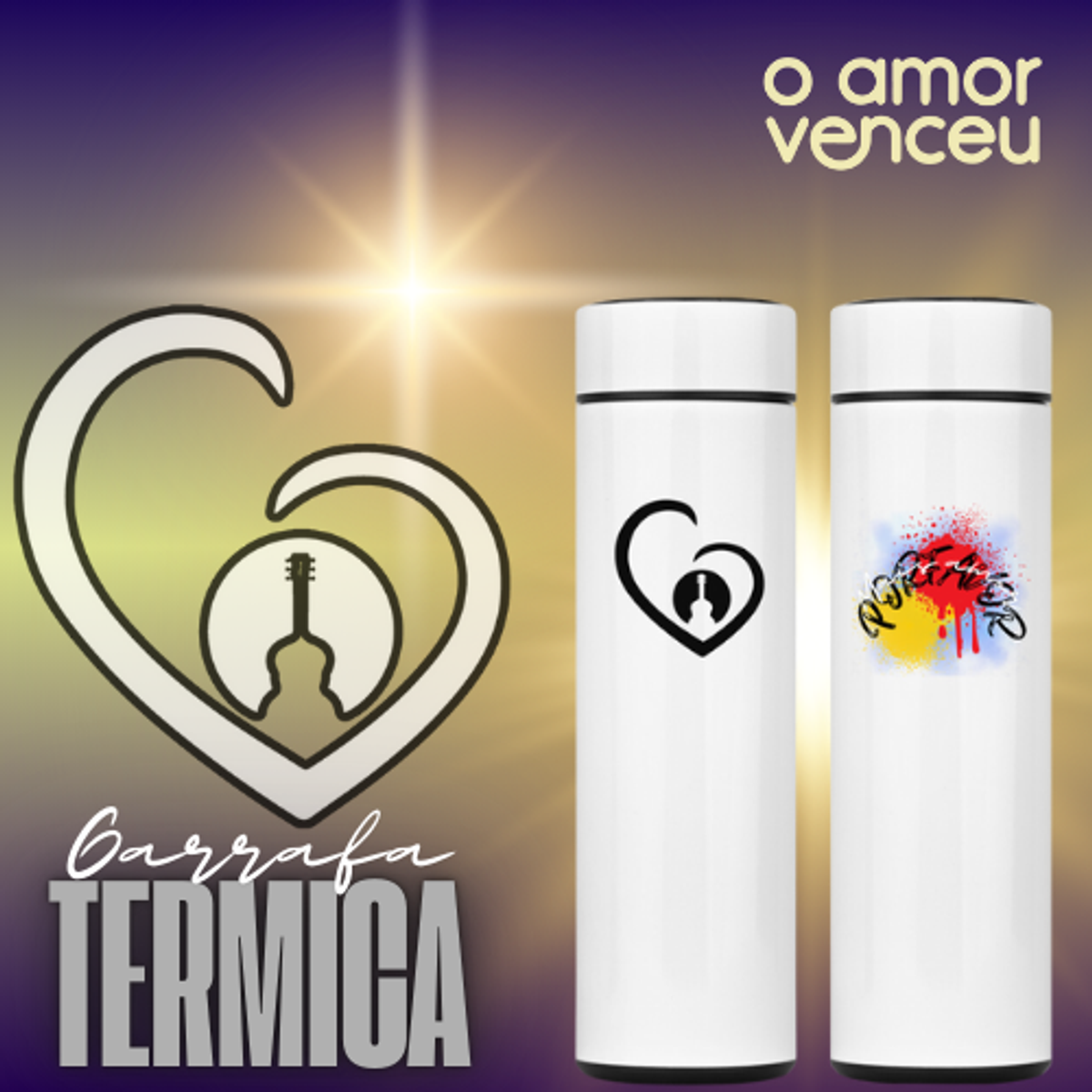 Nome do produto: Garrafa Térmica Mais Amor Por Favor