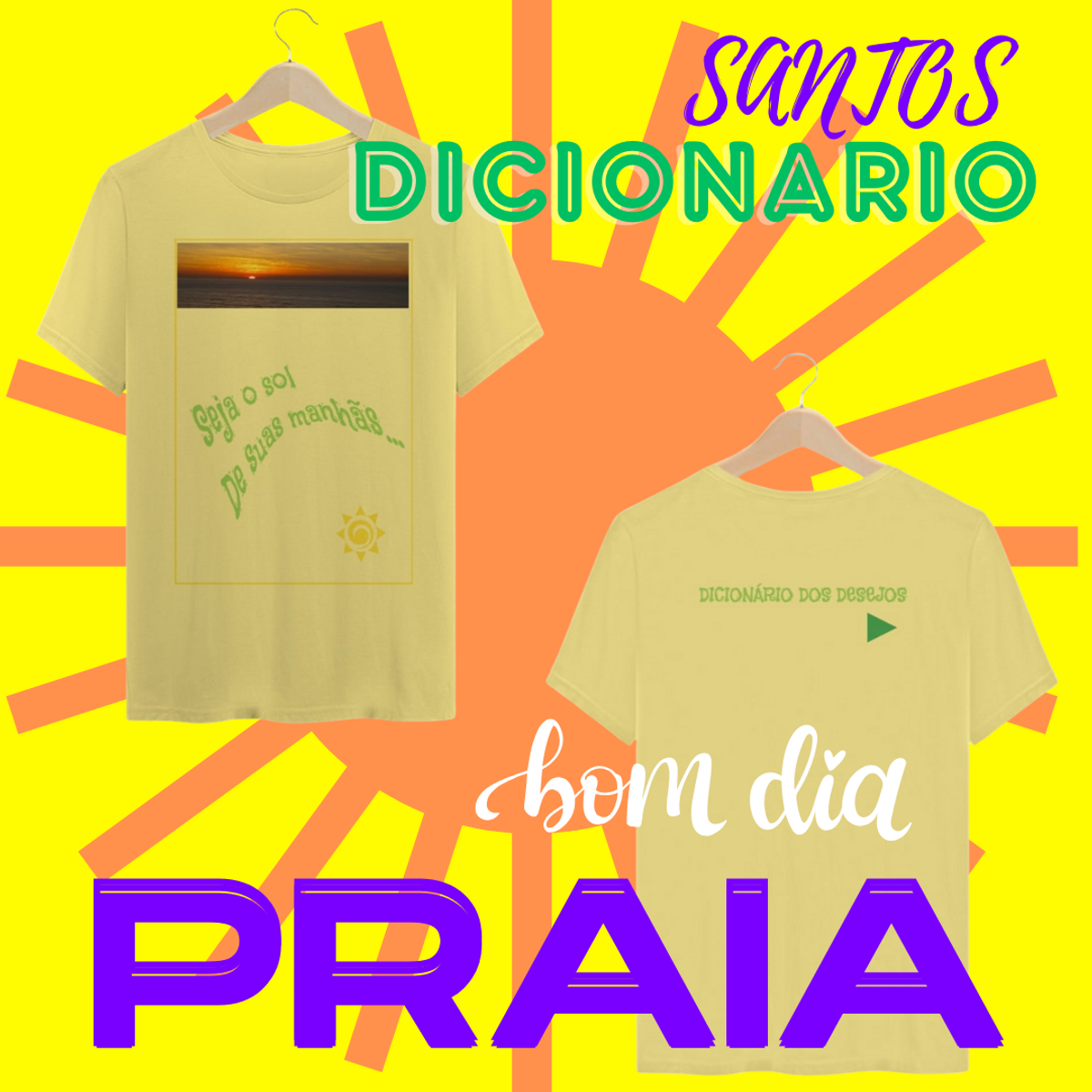 Nome do produto: Camiseta Dicionário Praia