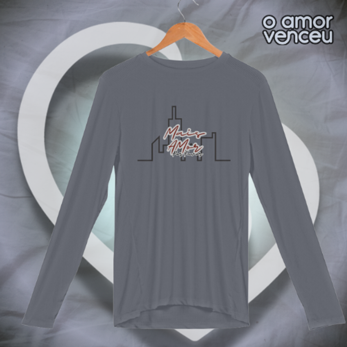 Nome do produto: Camisa Manga Longa Sport Dry UV Mais Amor Por Favor City