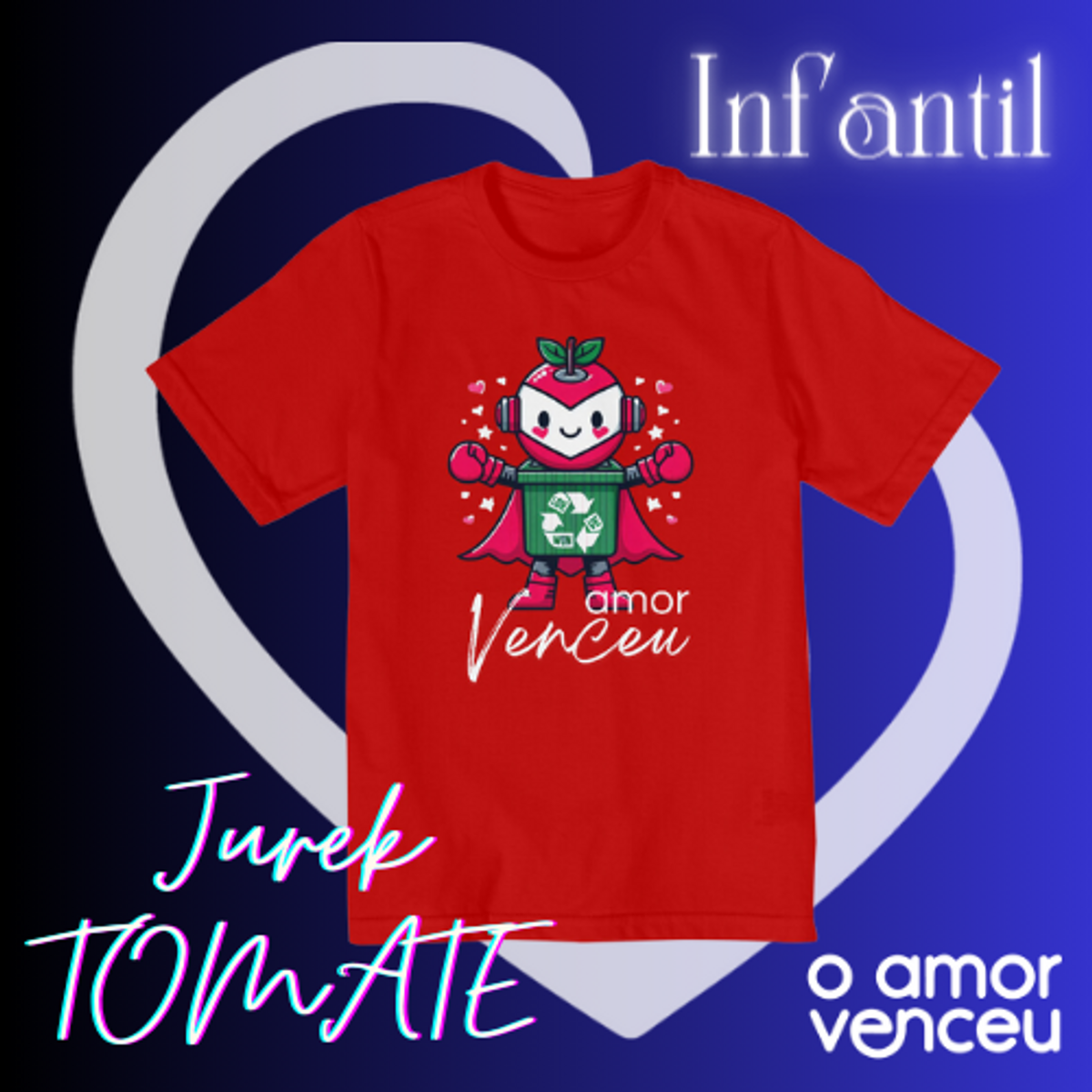 Nome do produto: Camiseta Quality Infantil Tomate Jurek