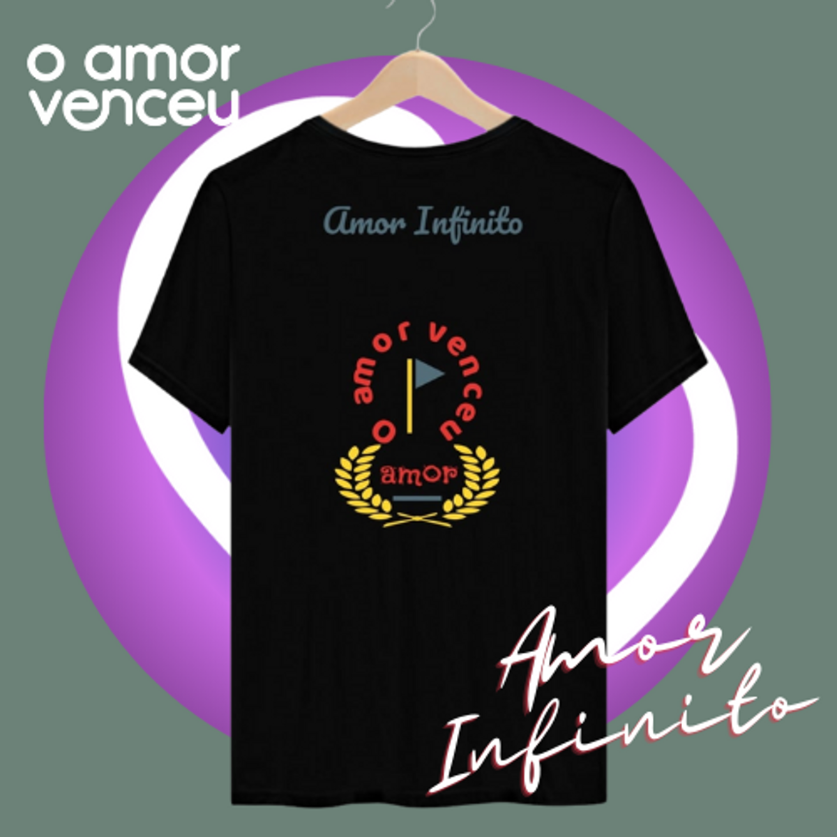 Nome do produto: Camiseta Amor Infinito