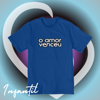 Camiseta Quality Infantil Amor Venceu Loja