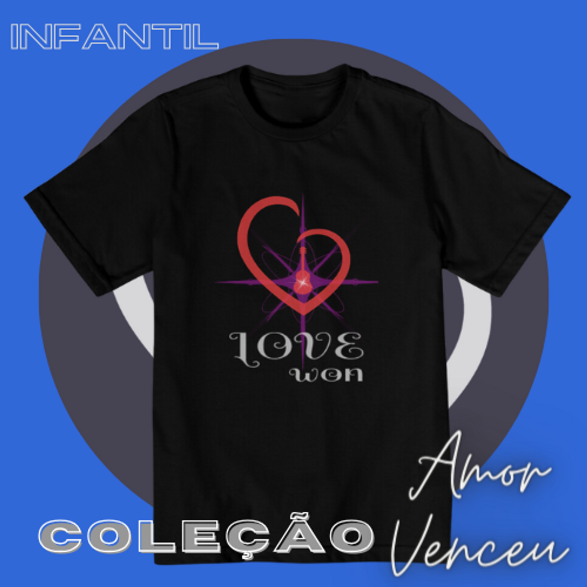 Nome do produto: Camiseta Quality Infantil Love Won