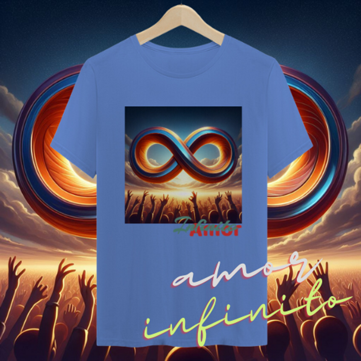 Nome do produto: Camiseta Estonada Amor Infinito