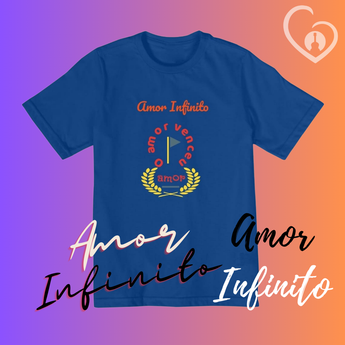 Nome do produto: Camiseta Infantil Amor Infinito