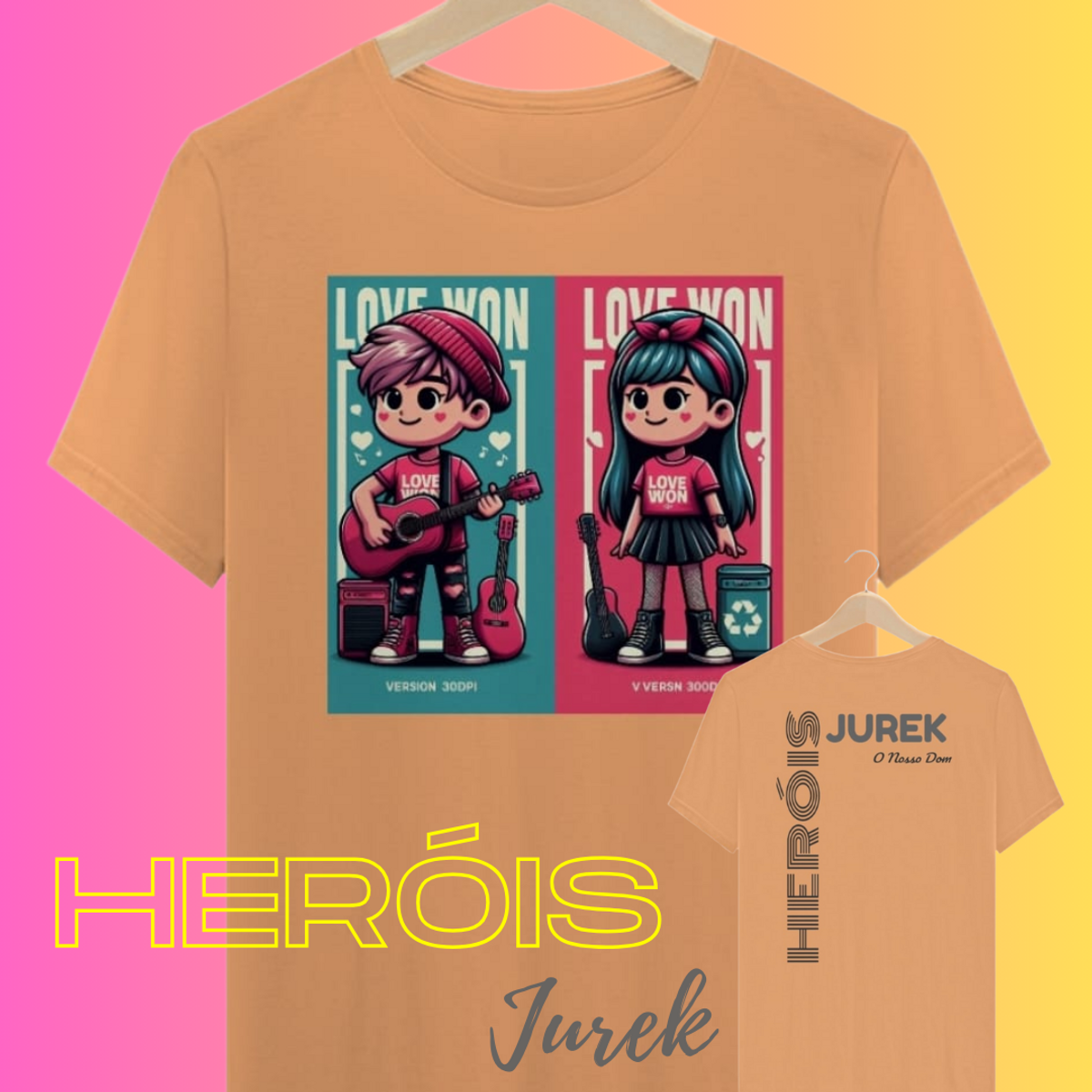 Nome do produto: Camiseta Heróis JUREK