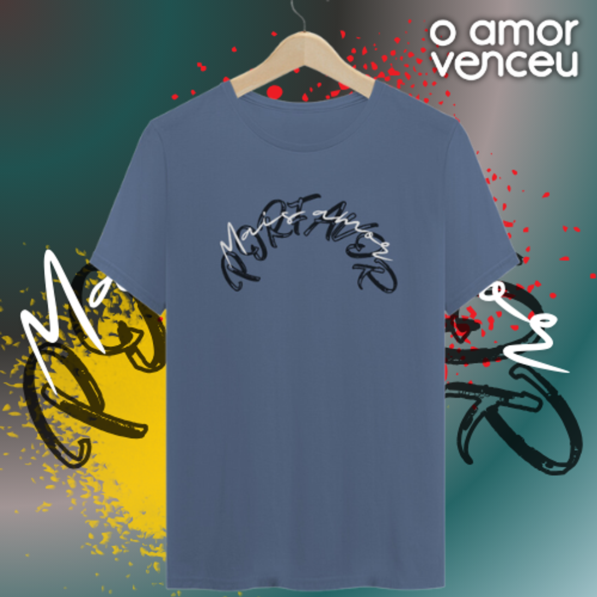 Nome do produto: Camiseta Estonada Mais Amor Por Favor