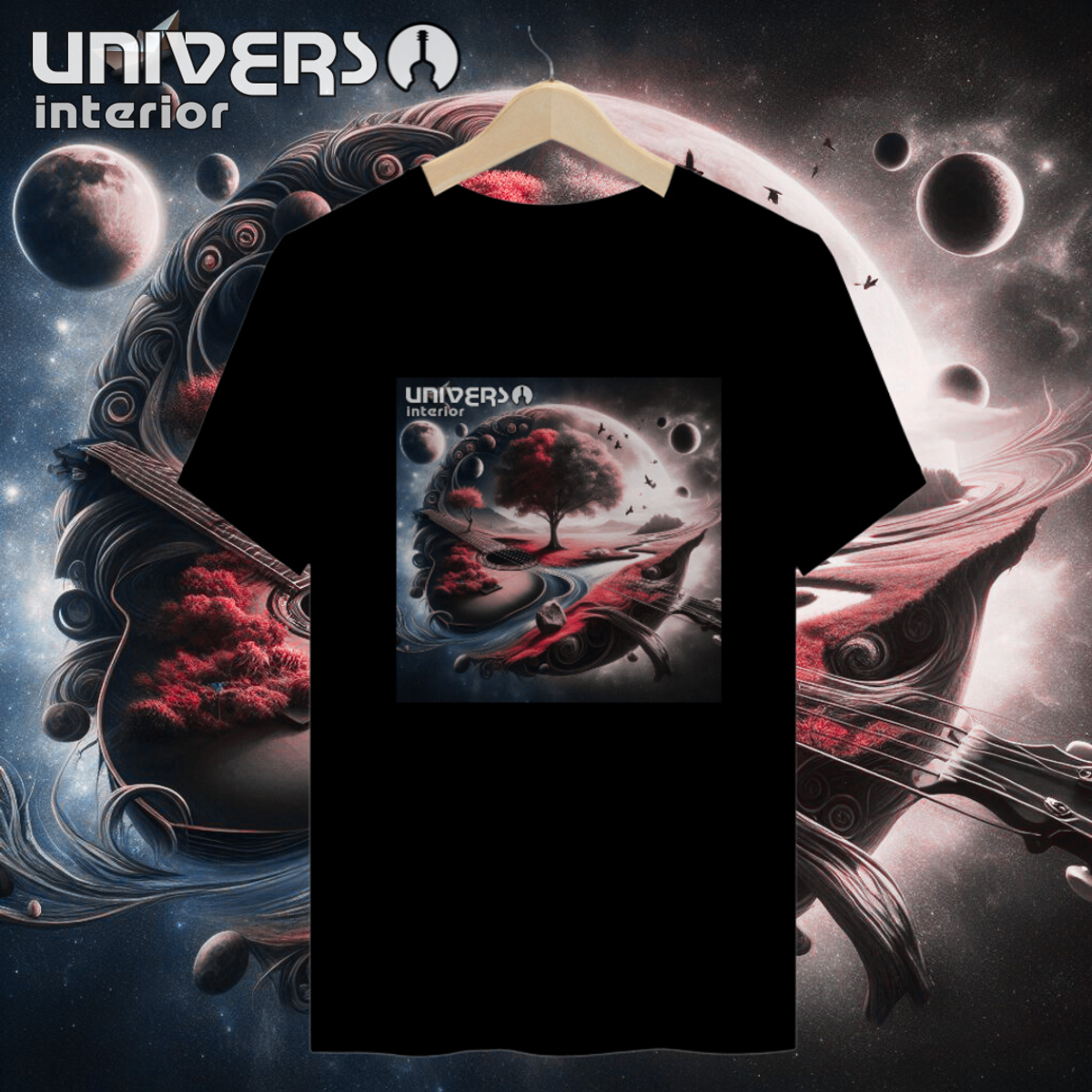 Nome do produto: Camiseta Quality Universo Interior Album