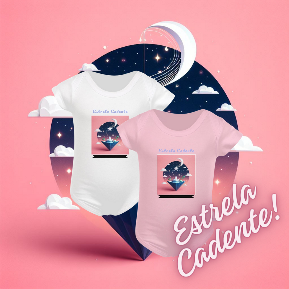 Nome do produto: Body Infantil Estrela Cadente