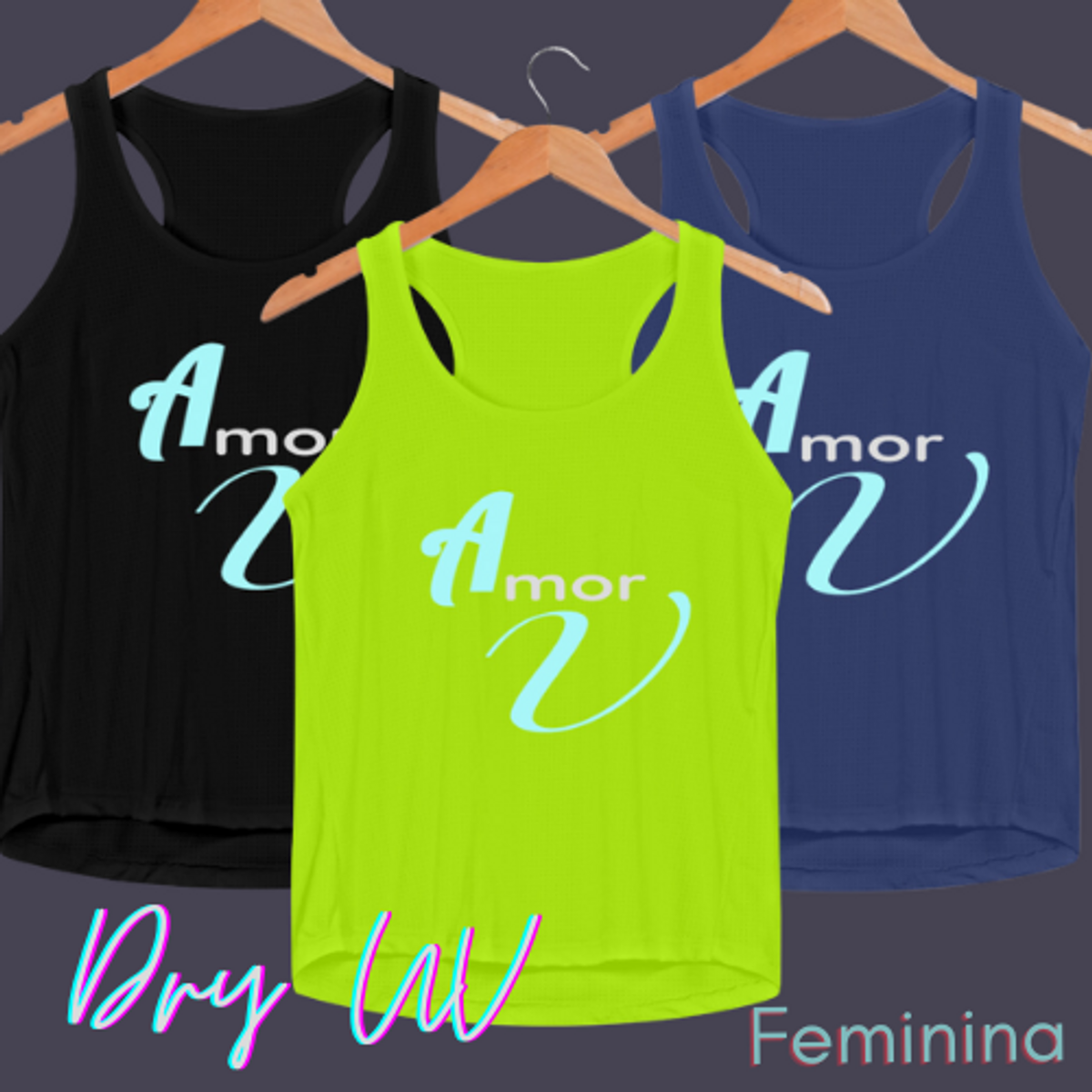 Nome do produto: Regata Feminina Sport Dry UV Amor V