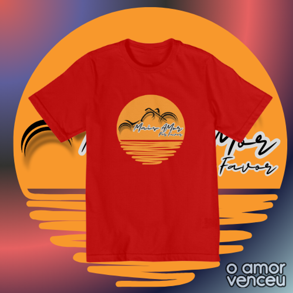 Nome do produto: Camiseta Quality Infantil Mais Amor Por Favor