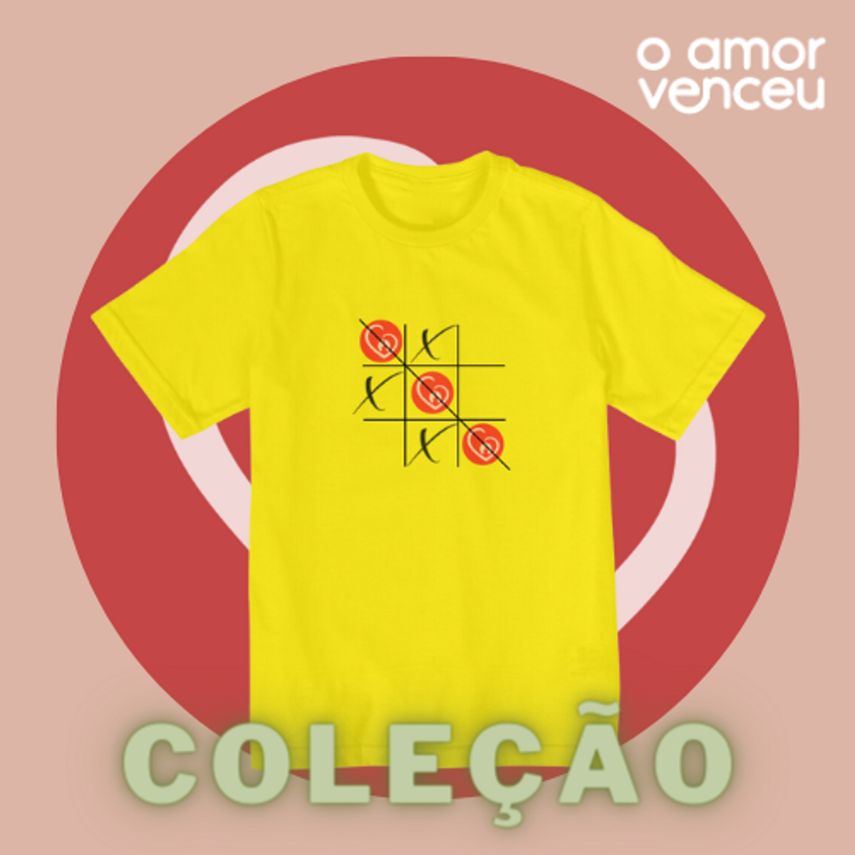 Nome do produto: Camiseta Quality Infantil Amor Venceu Jogo
