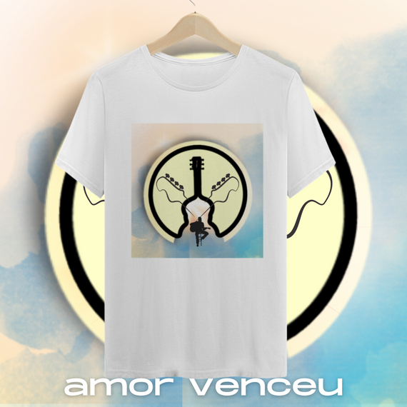 Camiseta Quality Músico Amor Venceu