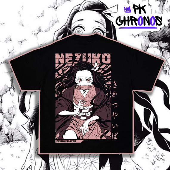 CAMISA - Nezuko - Demon Slayer (Costas)