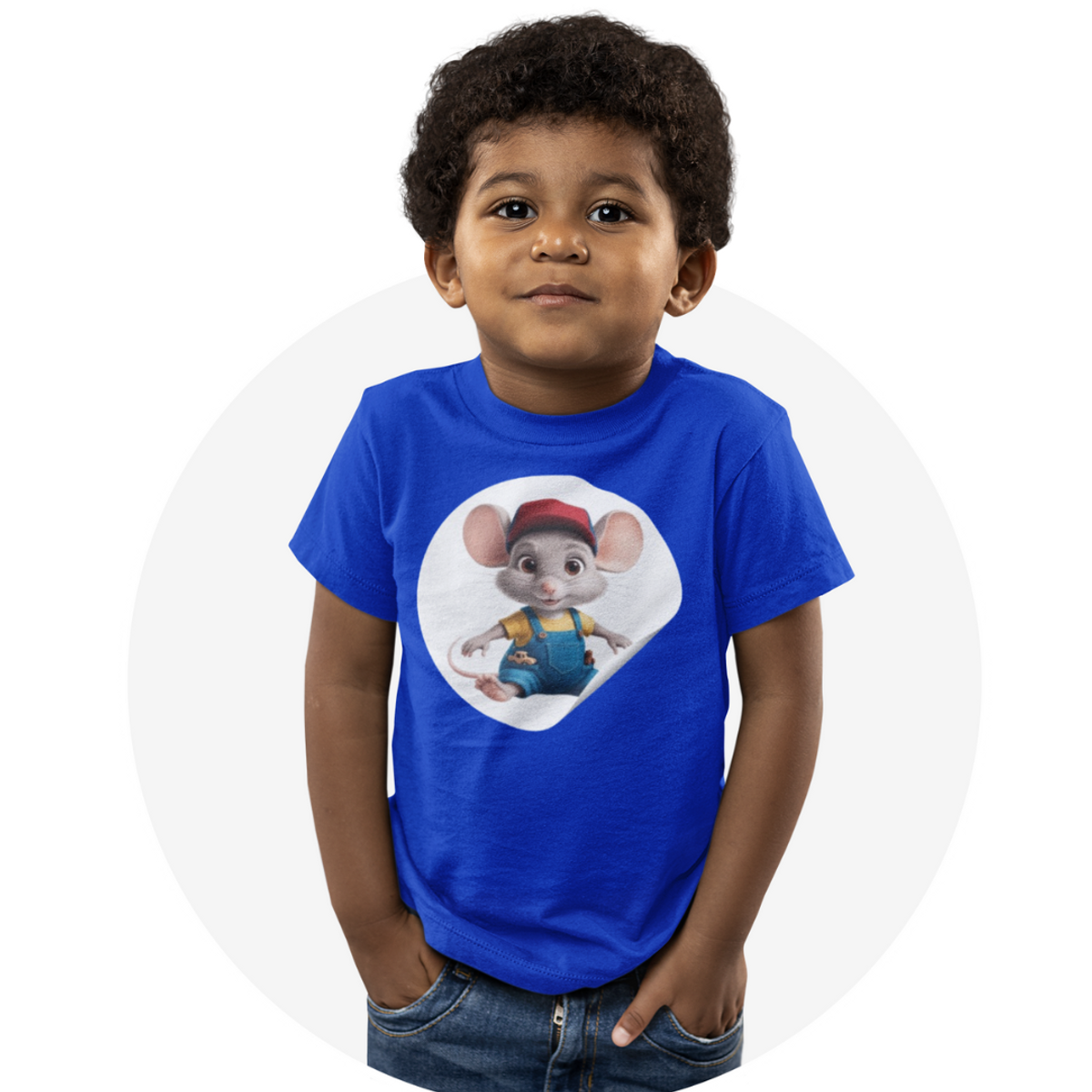 Nome do produto: Camiseta Infantil Ratinho Giba