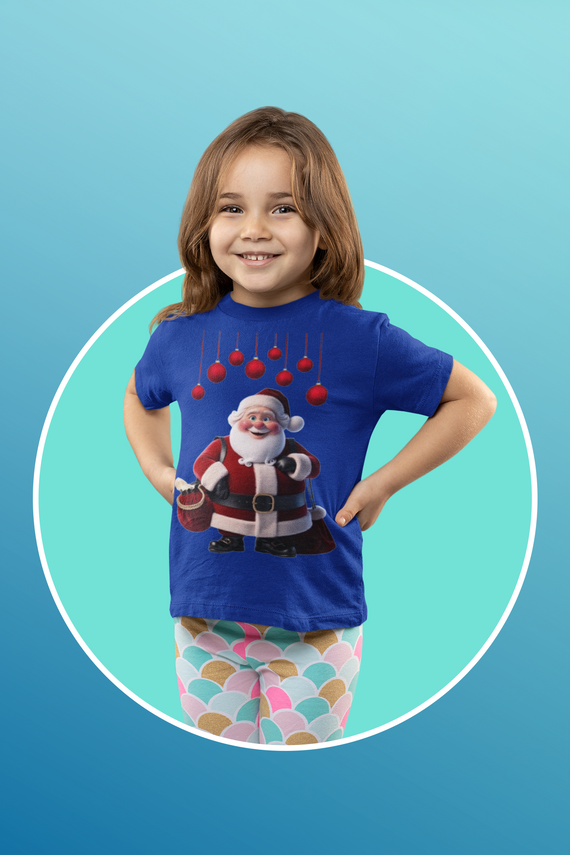 Camiseta Infantil  O Presente Invisível do Papai Noel