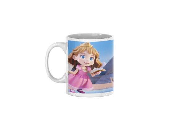 Caneca Princesa Gigica nas Pirâmides