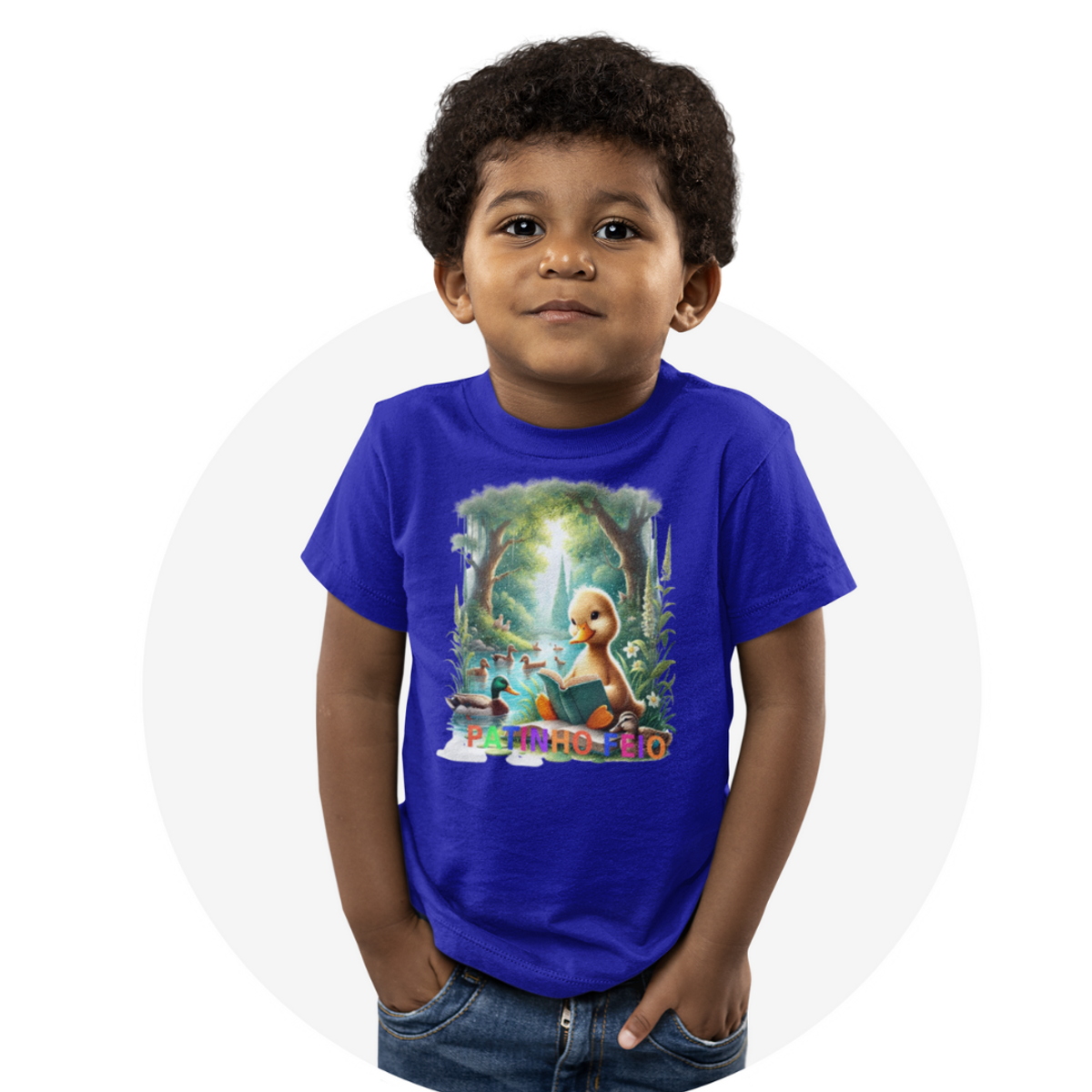 Nome do produto: Camiseta Infantil Patinho Feio