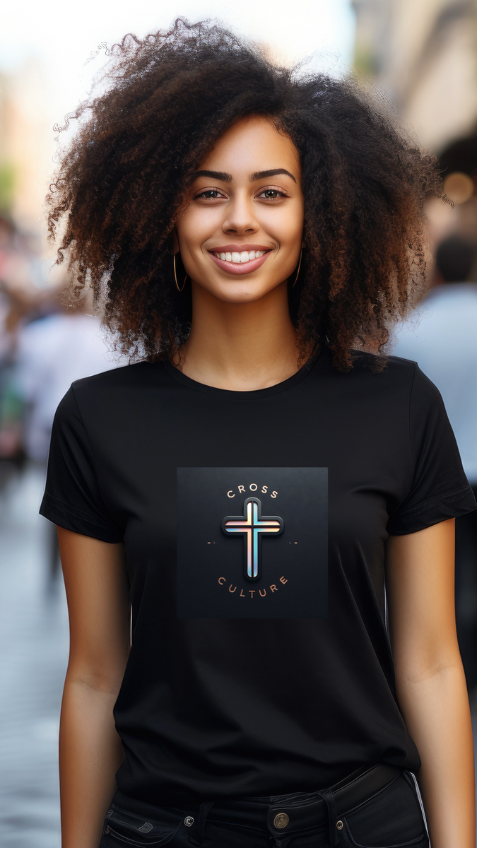 Nome do produto: Reflexo Moderno: Camiseta Cross Culture