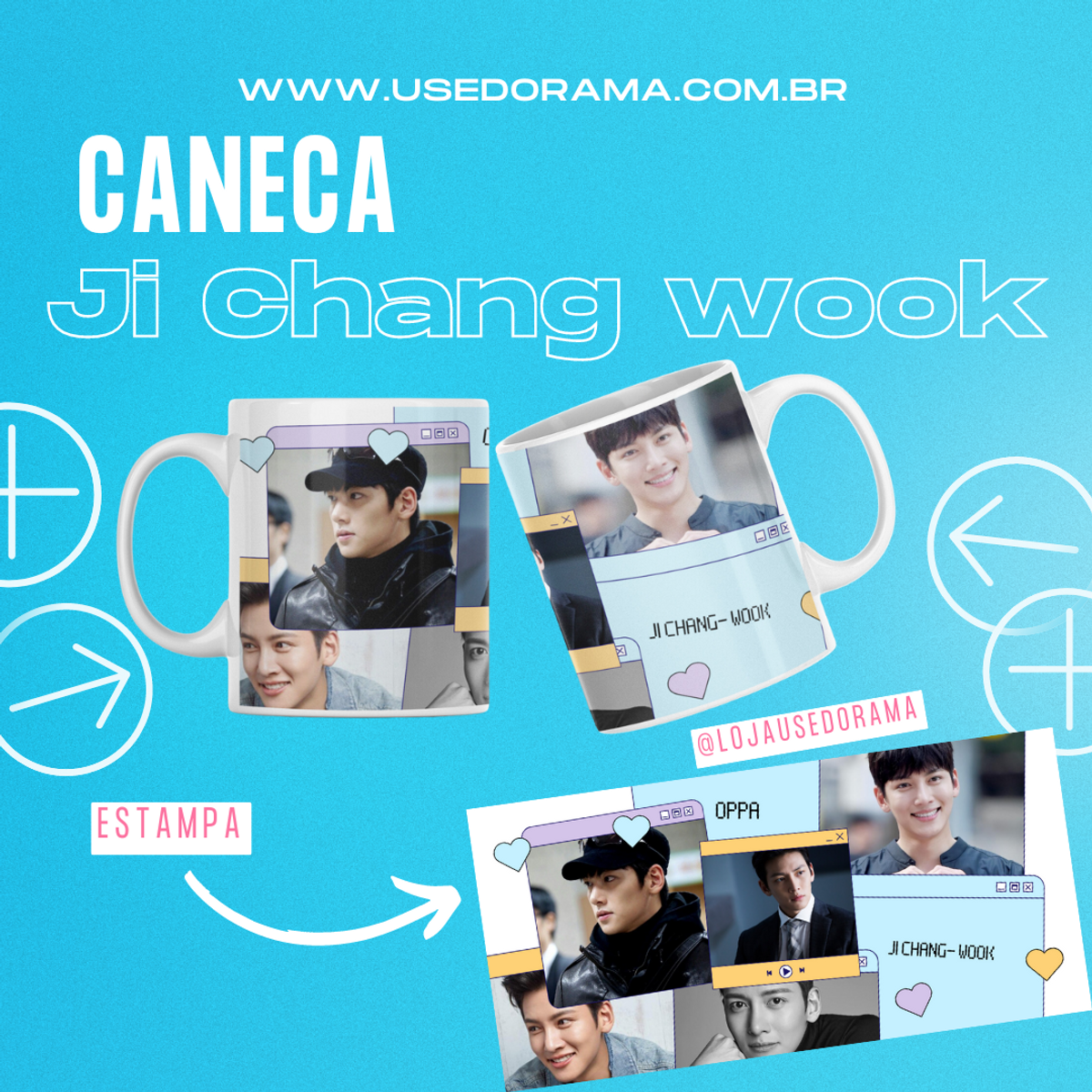 Nome do produto: Caneca Ji Chang wook 