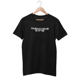 Nome do produtoCamiseta Cristã Prime - Habacuque 3:17-18 - Estampa Grande