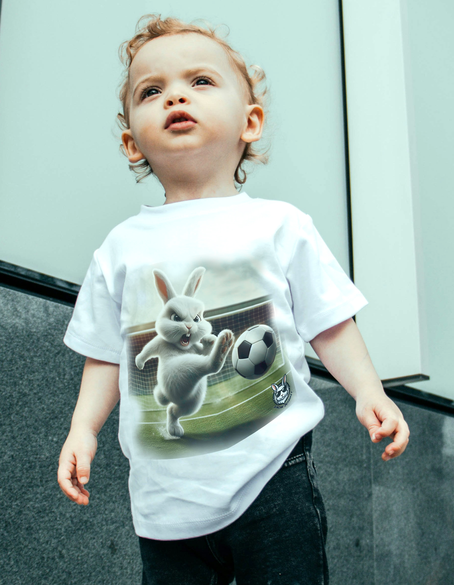 Nome do produto: Snow Rabbit Jogador de Futebol- Camiseta Infantil