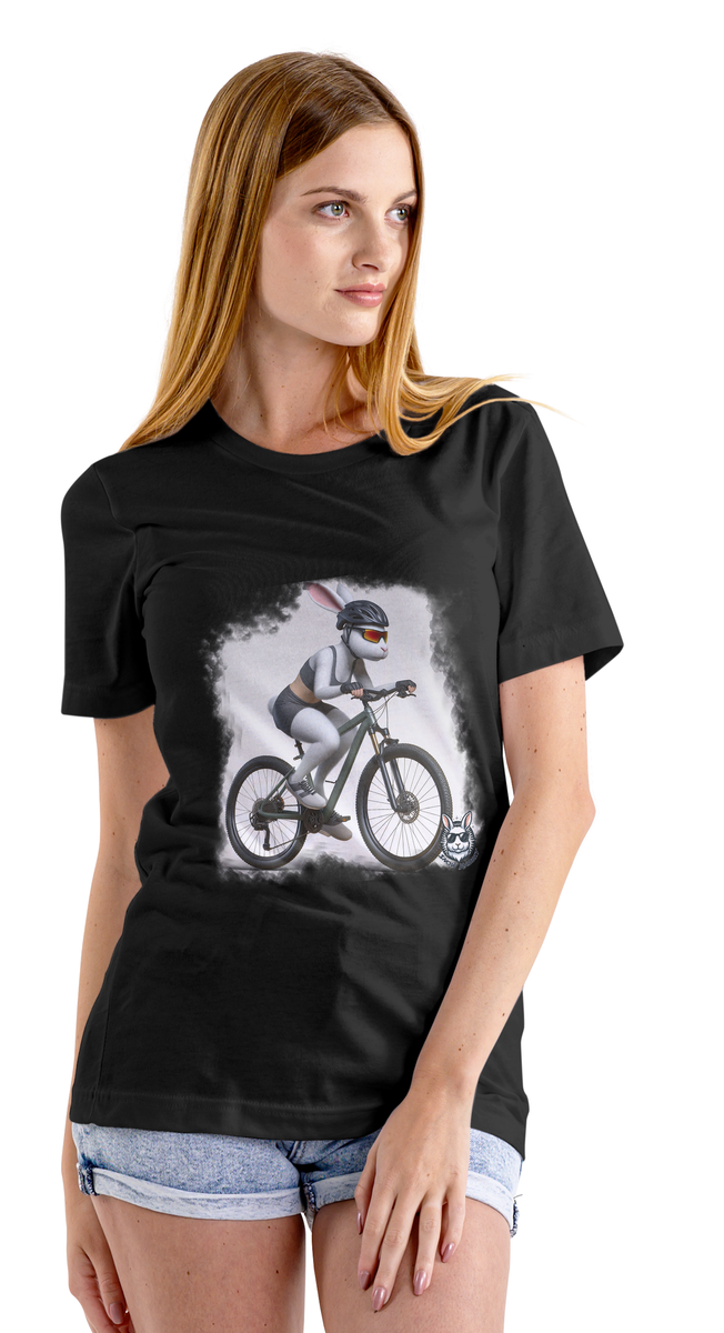 Nome do produto: Snow Rabbit Ciclista - Camiseta Clássica Adulto Unissex