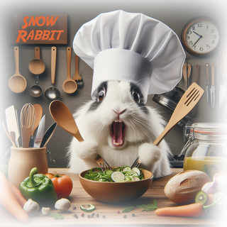 Nome do produtoSnow Rabbit Chef de Cozinha- Camiseta Clássica Infantil