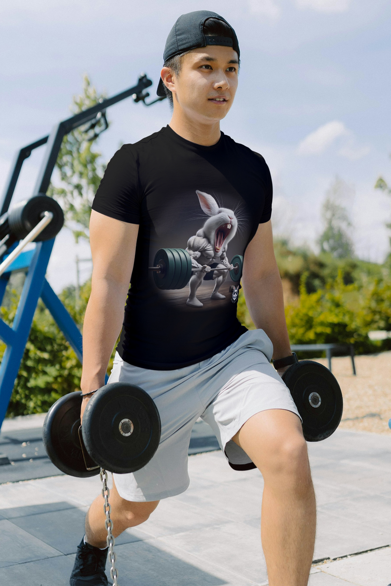 Nome do produto: Snow Rabbit  Fitness - Camiseta  adulto