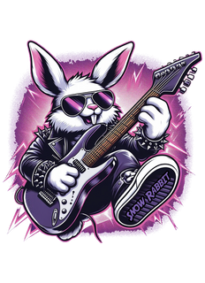 Nome do produtoSnow Rabbit Guitarrista- CAMISETA INFANTIL CLÁSSICA