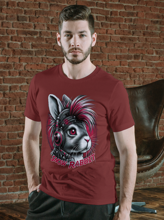 Snow Rabbitt Rockeiro - Camiseta adulto