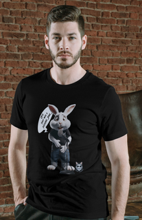 Snow Rabbit Humorista - Camiseta Clássica Adulto 