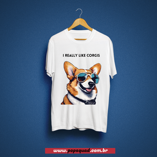 Camiseta - I Really like corgis