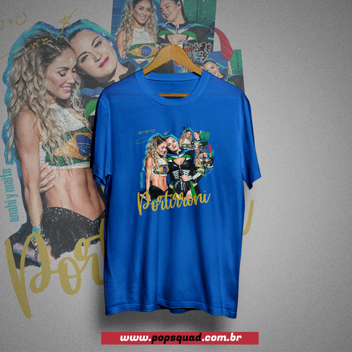 Nome do produto: Camiseta RBD Portirroni Tour (Anahi e Maite)