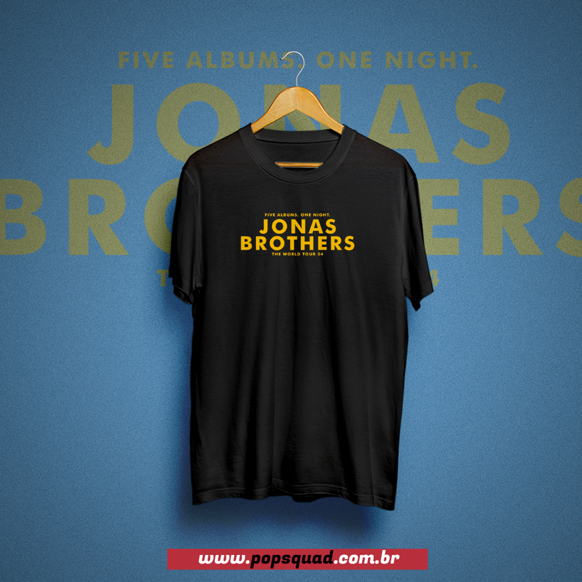 Nome do produto: Camiseta Jonas Brothers Tour 24