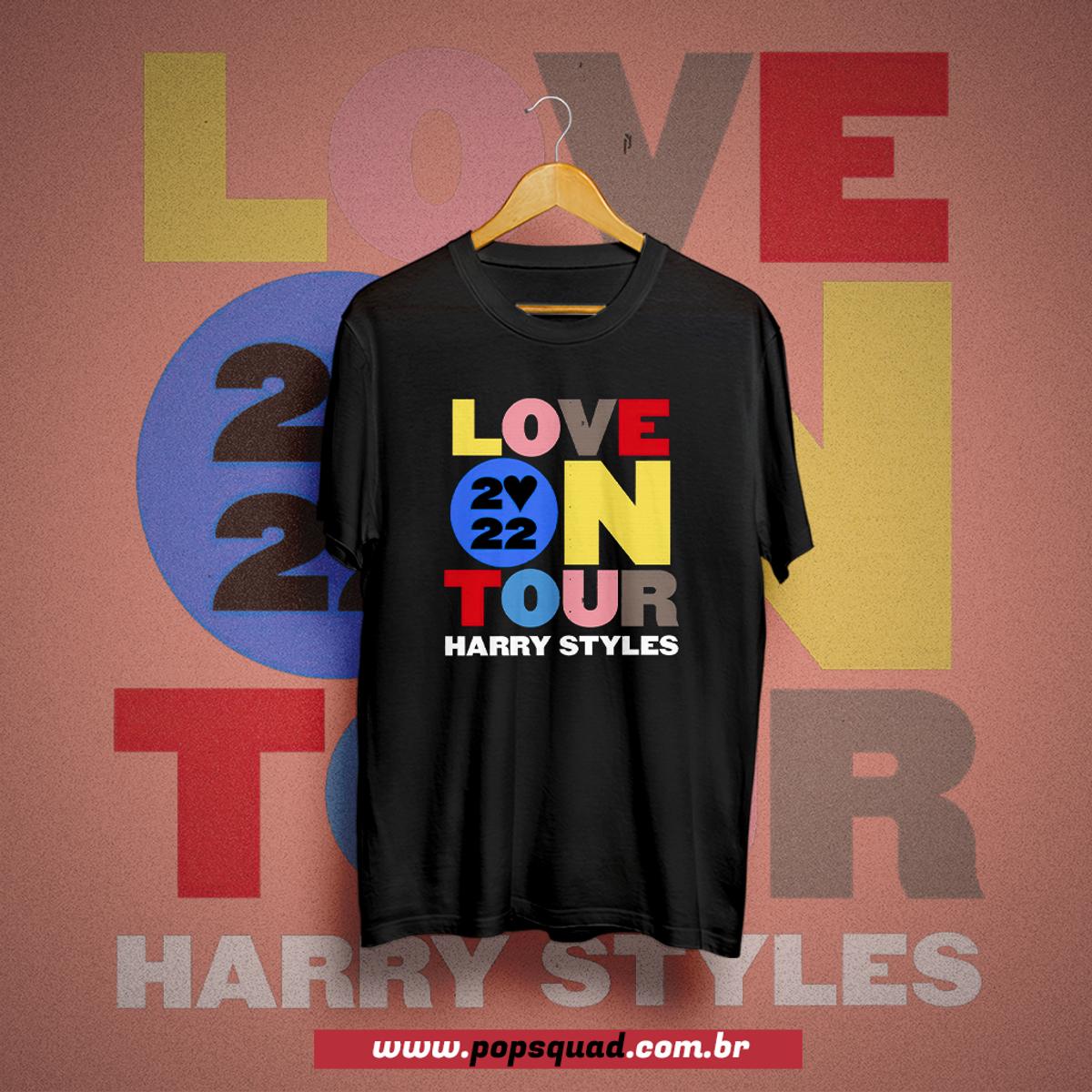 Nome do produto: Camiseta Harry Styles Love On Tour 22