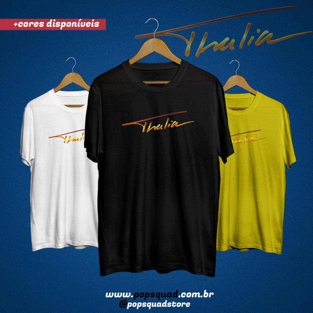 Nome do produto: Camiseta Thalia A Mucha Honra Logo