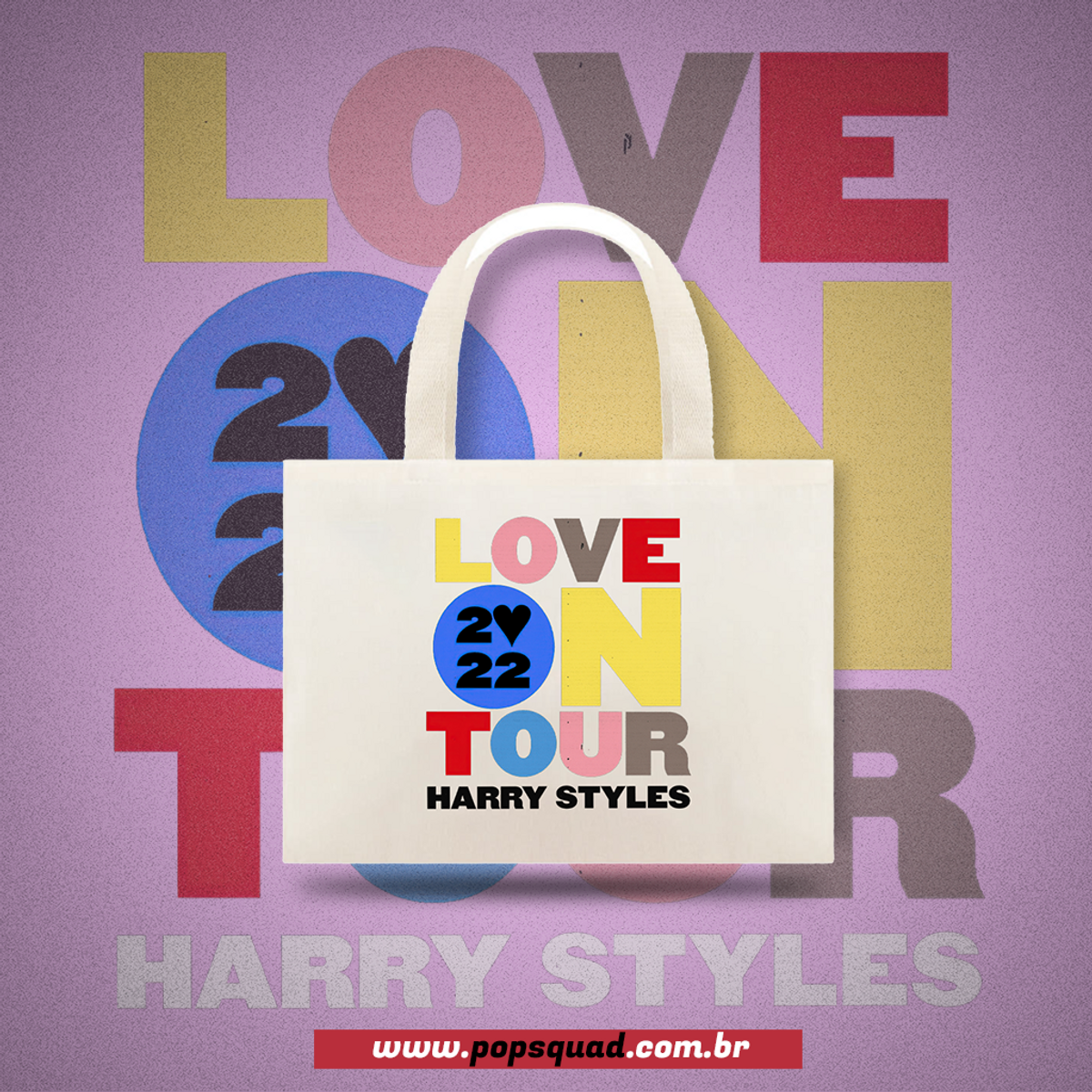 Nome do produto: Ecobag Harry Styles Love On Tour 22