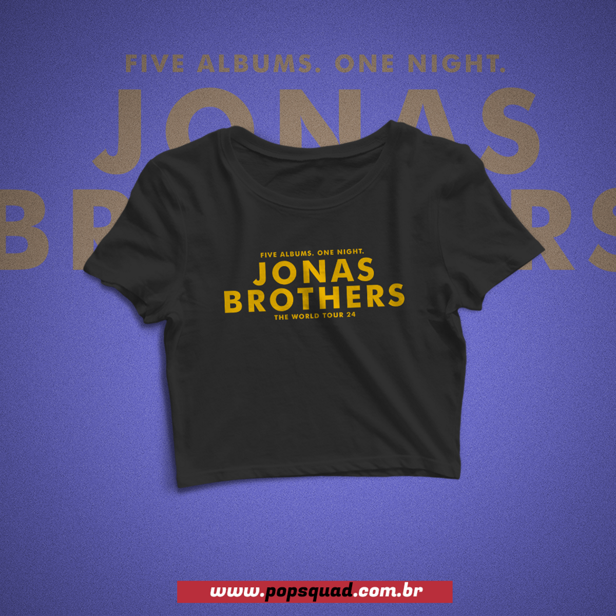 Nome do produto: Cropped Jonas Brothers Tour 24