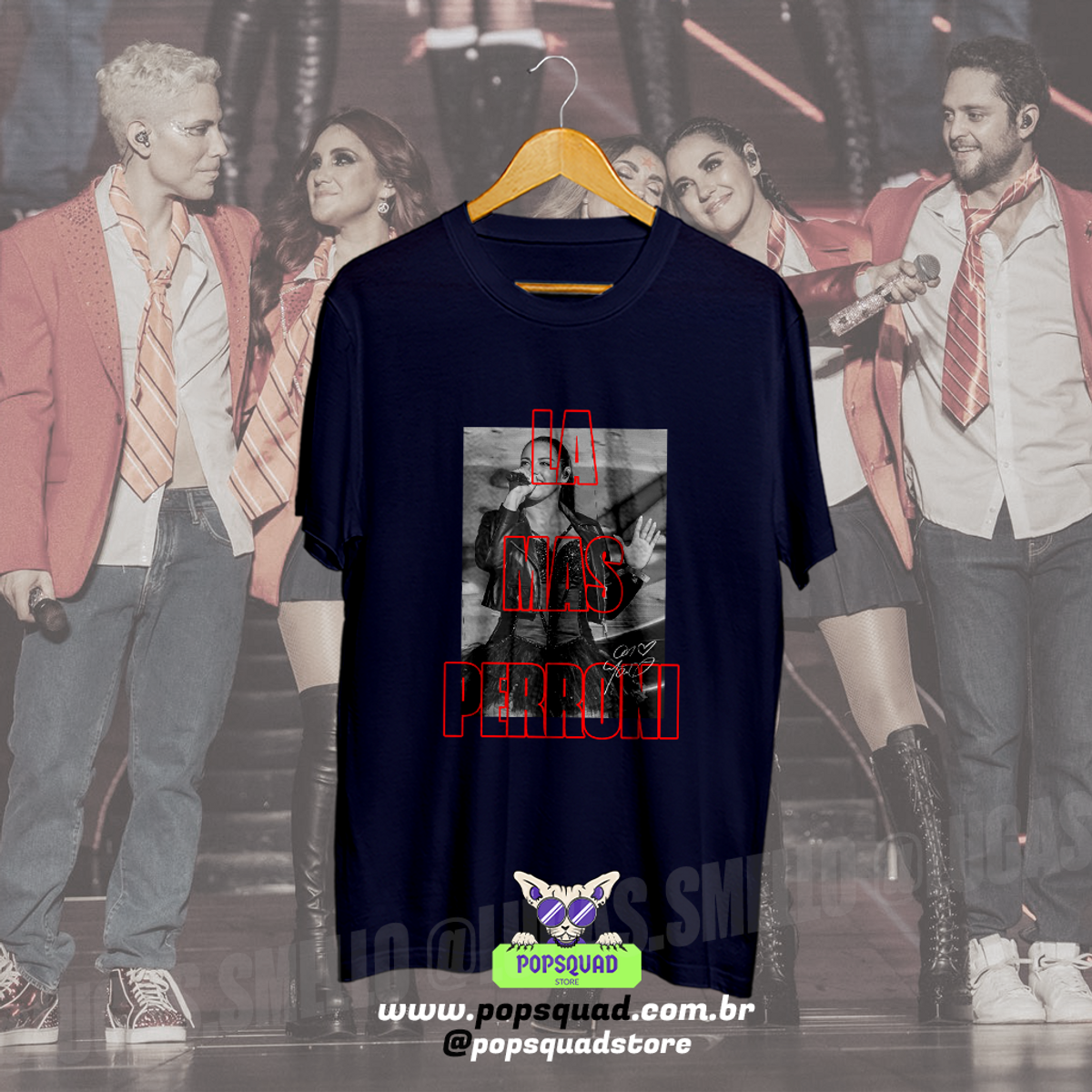 Nome do produto: Camiseta La Mas Perroni Tour (RBD) (Maite)