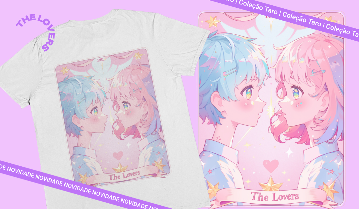 Nome do produto: Camiseta Coleção Tarô - The Lovers