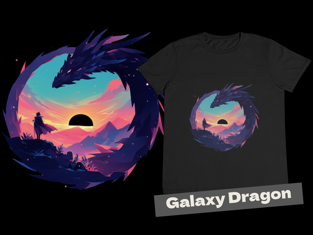 Nome do produto: Camiseta - Galaxy Dragon