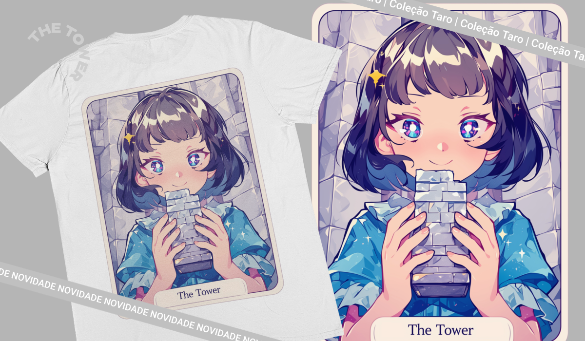 Nome do produto: Camiseta Coleção Tarô - The Tower
