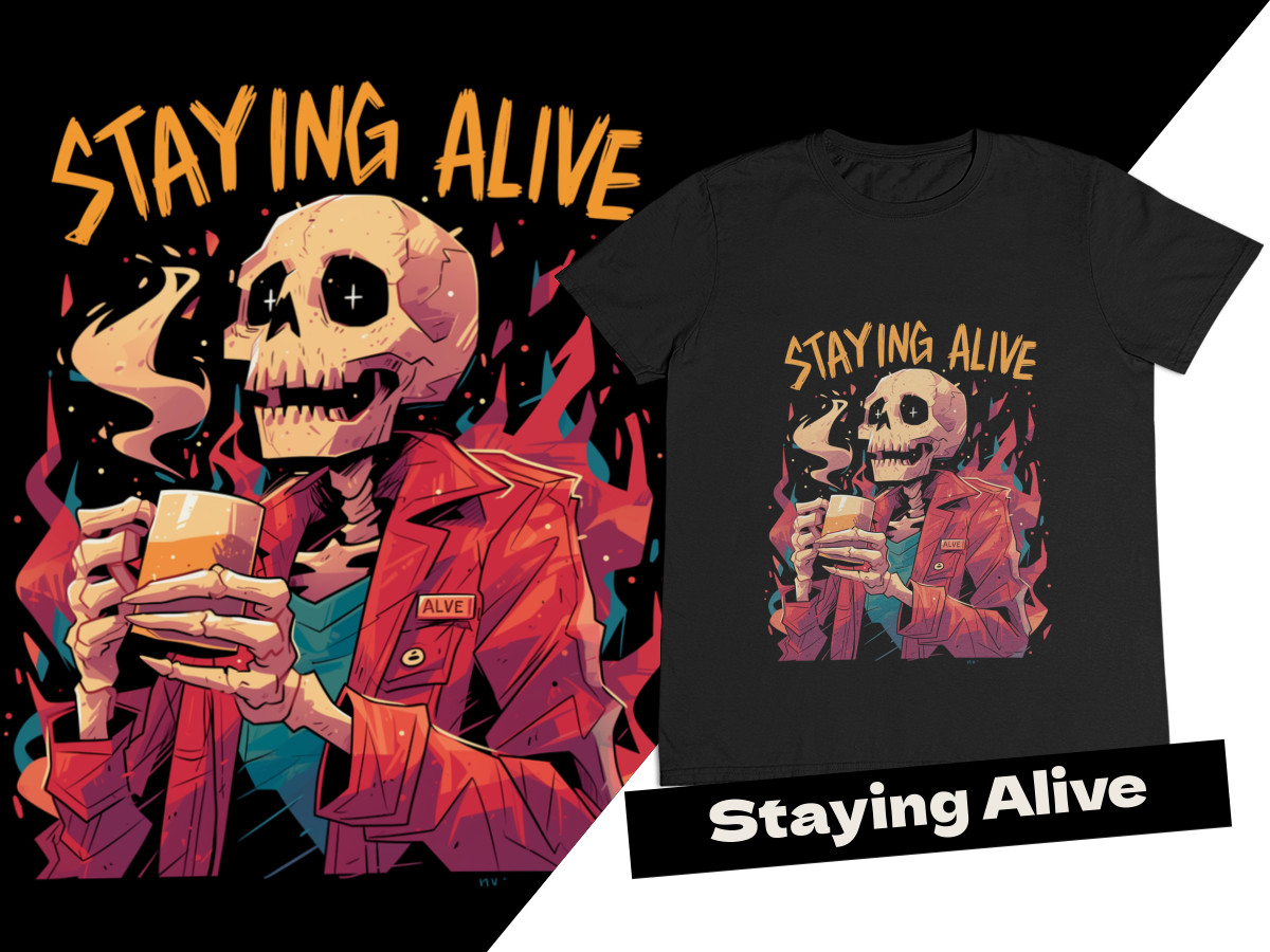 Nome do produto: Camiseta - Staying Alive