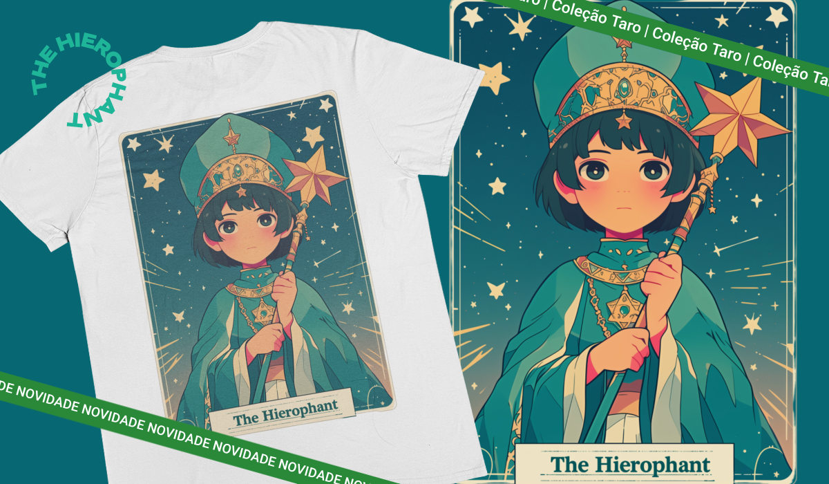 Nome do produto: Camiseta Coleção Tarô - The Hierophant