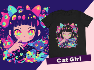 Camiseta - Cat Girl