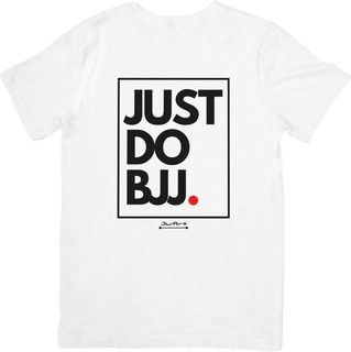 Nome do produtoCamisa Just do BJJ. (Letra preta)