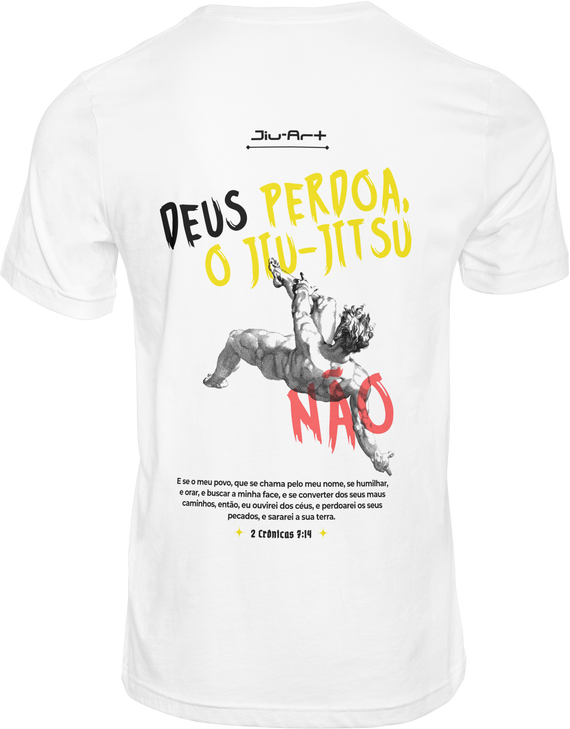 Camisa o Jiu-Jitsu não perdoa (Letra preta)